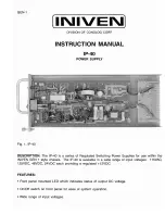 Preview for 1 page of Iniven IP-40 Instruction Manual