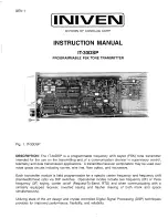 Iniven IT-30DSP Instruction Manual preview