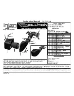 injen EVOLUTION EVO7006 Instruction Manual preview