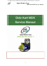 Preview for 1 page of Injoy Motion Dido Kart MDX Service Manual