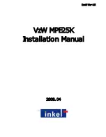 Предварительный просмотр 1 страницы Inkel Juni JR20 MPE25K Installation Manual