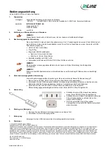 Preview for 1 page of Inline 33051H Operating Instructions