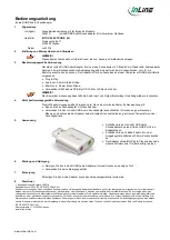 Inline 33051S Operating Instructions preview