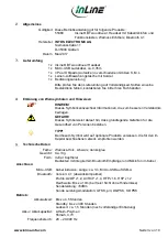 Preview for 3 page of Inline 55360 User Manual