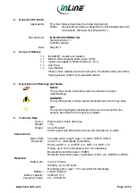 Preview for 12 page of Inline 55360 User Manual