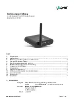 Inline 99140I Operating Instructions Manual preview