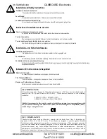 Preview for 2 page of Inline CIA100 Operation Manual