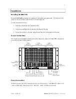 Preview for 9 page of Inline MSX1616 Operation Manual