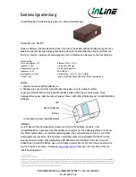 Inline WoodBrick User Manual preview