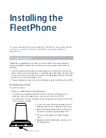 Preview for 3 page of Inmarsatsat FleetPhone Installation Manual