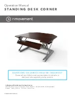 Preview for 1 page of INMOVEMENT STANDING DESK CORNER Operation Manual