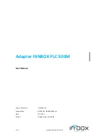 Preview for 1 page of Innbox PLC500M User Manual