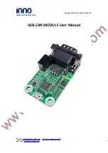 INNO USB-CAN MODULE User Manual preview