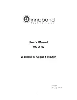 Innoband 4000-R2 User Manual предпросмотр