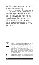 Preview for 18 page of INNOBIZ BULIA Instructions For Use Manual