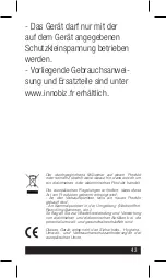 Preview for 43 page of INNOBIZ BULIA Instructions For Use Manual