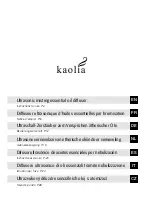 Preview for 1 page of INNOBIZ Kaolia Instructions For Use Manual