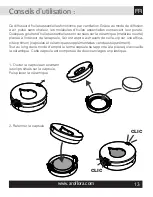 Preview for 13 page of INNOBIZ Pluglia Alize Instructions For Use Manual