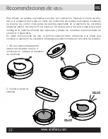 Preview for 22 page of INNOBIZ Pluglia Alize Instructions For Use Manual