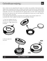 Preview for 40 page of INNOBIZ Pluglia Alize Instructions For Use Manual