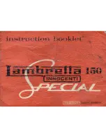 Innocenti Lambretta 150 Special Instruction Booklet preview