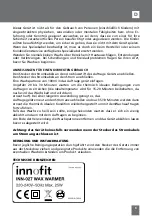 Предварительный просмотр 9 страницы Innofit INN-027 User Manual