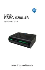 InnoMedia ESBC 9380-4B Quick Install Manual preview