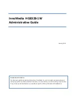 InnoMedia HG8328-1W Administrative Manual preview