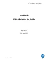 Предварительный просмотр 1 страницы InnoMedia iPBX-400 Administrative Manual