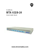 InnoMedia MTA 6328-24 Quick Install Manual preview