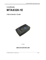 InnoMedia MTA8328-1 Administrator'S Manual preview