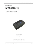 InnoMedia MTA8328-1U Administrator'S Manual preview