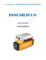 INNOSILICON T2T-24T BTC User Manual preview