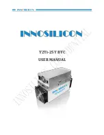 INNOSILICON T2Ti-25T BTC User Manual preview