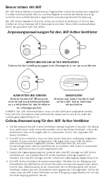 Preview for 12 page of INNOSPARKS AIR+ APV User Instructions