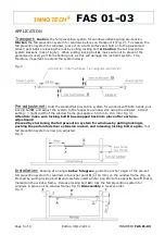 Preview for 5 page of Innotech FAS 01 Installation And Use Instructions Manual