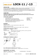 Предварительный просмотр 5 страницы Innotech LOCK-13 Instructions For Installation And Use Manual