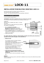 Предварительный просмотр 6 страницы Innotech LOCK-13 Instructions For Installation And Use Manual