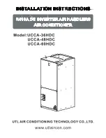 Preview for 1 page of Innotherm UCCA-36HDC Installation Instructions Manual