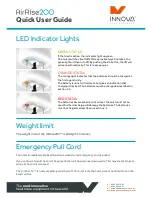 Preview for 2 page of Innova AirRise200 Quick User Manual