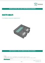 Preview for 1 page of Innova DUCTO MULTI Instructions For Installation, Use And Maintenance Manual