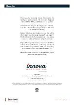 Preview for 2 page of Innova EF40 Series Installation, Instruction And  Service Manual