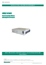 Innova HRW DOMO Installation, Use And Maintenance Manual preview