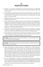 Preview for 5 page of Innova XTIRPA IN-8006 Instruction And Safety Manual