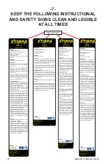 Preview for 32 page of Innova Xtirpa Instruction And Safety Manual