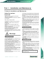 Preview for 29 page of innovair Elite EIN10H2V32 Owners & Installation Manual