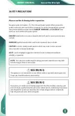 Preview for 4 page of innovair Elite EIN10H2V32 Owner'S Manual