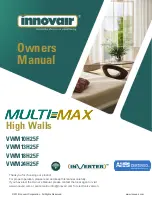 innovair MULTI-MAX VWM10H25F Owner'S Manual предпросмотр