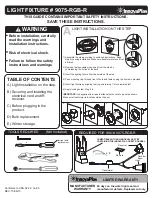 Preview for 1 page of INNOVAPLAS 9075-RGB-R Installation Instructions