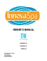 InnovaSpa Urbania Standard 110 Owner'S Manual preview